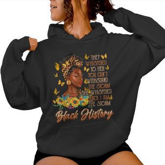 Storm Black History Month Melanin African Africa Queen Women Hoodie - Seseable