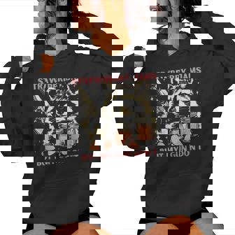 Strawberry Jams But My Gun Don't Racoon For Women Women Hoodie | Seseable UK