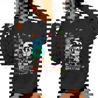 Tengo 8 Años Y Panda Cumple 8 Años Sudadera con capucha para mujer - Regaloses