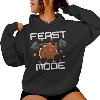 Thanksgiving Turkey Feast Workout Gym Fall Women Women Hoodie - Thegiftio UK