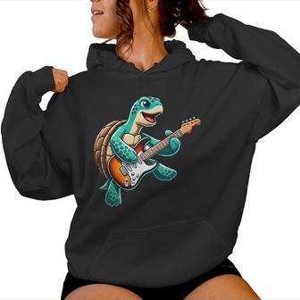 Tortue Tortue Guitare Électrique Concert Musique Hommes S Enfants Sweat à capuche femme - Cadeauxyz