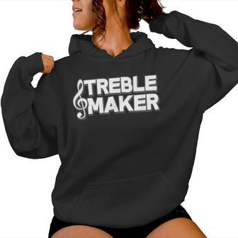 Treble Maker Music Student Teacher Band Orchestra Men Women Girls Kids Women's Hoodie | Mazezy