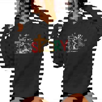 True Story Nativity Christmas Jesus Xmas Catholic Christian Women Hoodie | Mazezy