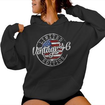 Vintage 1946 79Th Birthday For 79 Year Old Women Hoodie - Thegiftio UK
