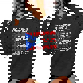 My Wife Is Puerto Rican Nothing Scares Me Heritage Women Hoodie | Mazezy