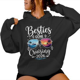 Women's Besties Gone Cruising 2026 Girls Matching Friends Cruise Women Hoodie - Thegiftio
