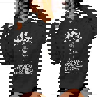 Yoga Because Murder Is Wrongquelette Do Yoga Sweat à capuche femme - Cadeauxyz