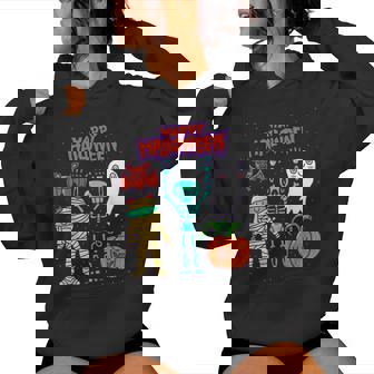 ハッピーハロウィン骨格かぼちゃかわいいゴーストキッズ男の子女の子 レディースパーカー - Kawaiitshirt