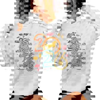 2026 Year Of The Horse Chinese New Year Lunar Zodiac Retro Women Hoodie | Mazezy