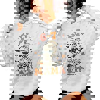 67 Mama Halloween Skeleton Six Seven Mom Coffee Women Hoodie | Mazezy