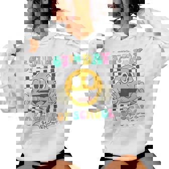 67Th Day Of School Vibes Cute Smile Face 67 Meme Teacher Women Hoodie | Mazezy