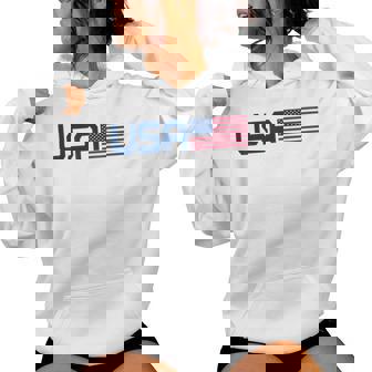 American Flag Cool Patriotic 4Th Of July Usa Flag Women Hoodie - Thegiftio