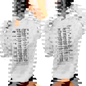 Arquitectura De La Tabla De Columnas Romanasintage Sudadera con capucha para mujer - Regaloses