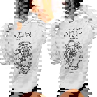 Athens Ancient Greece Athenian Owl Women Hoodie | Mazezy