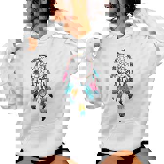 Attrape-Rêves Avec Plumes Indiens D'amérique Dreamcatcher Sweat à capuche femme - Cadeauxyz