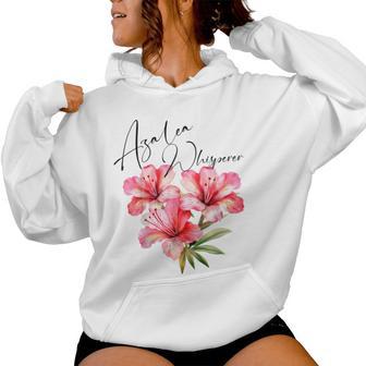 Azalea Whisperer Flower Garden Floral Bed Spring Shop Pink Women Hoodie - Thegiftio UK