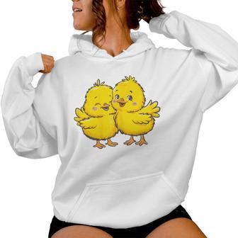 Baby Chicken Chick Farmer Farm Girl Women Hoodie - Thegiftio UK