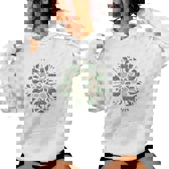 Banjo Mandala Bluegrass Mindfulness & Nature Graphic Women's Hoodie | Mazezy