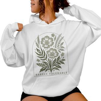 Barely Tolerable Pride And Prejudice Jane Austen Women Hoodie - Thegiftio UK