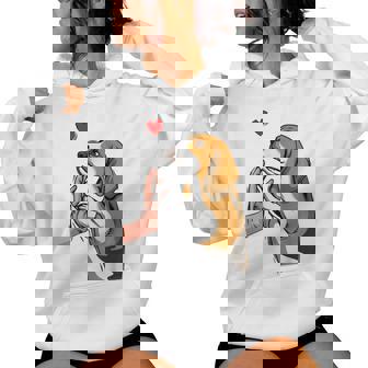 Beagle Amore Carino Cane Mamma Divertente Ragazze Felpa con cappuccio da donna - Novitaregali