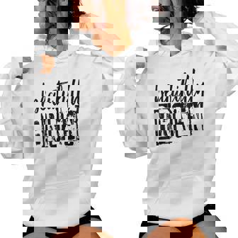 Beautifully-Broken Distressed Meme Christian Quote Women Hoodie | Mazezy