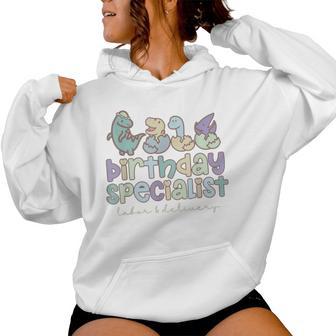 Birthday Specialist Dinosaurs Labor And Delivery Nurse Women Hoodie - Thegiftio UK