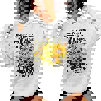 Blessed By God For 70 Years Loved Sunflower 70Th Birthday Women Hoodie | Seseable FR