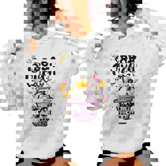 Boba Queen For N Girls Boba Bubble Tea Kawaii Japanese Women Hoodie - Thegiftio