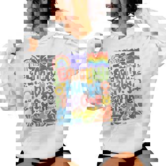 Boho Floral Equality Hurts No One Support Lgbtq Pride Month Women Hoodie | Seseable UK