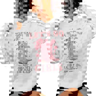 Country Girls Rodeo Woman Pink Cowgirl Lets Go Girls Women Hoodie | Mazezy