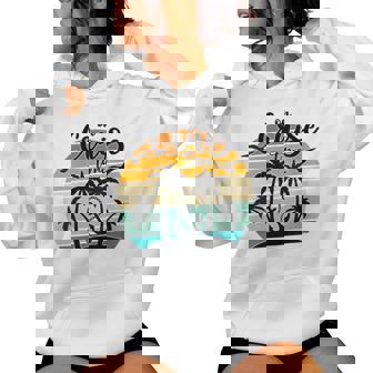 On Cruise Time Palm Trees Cruising Family Vacation Friends Women Hoodie | Mazezy