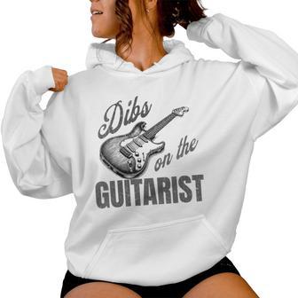 Dibs About The Woman Guitarist Guitarist Women Hoodie - Monsterry