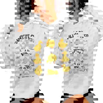 My Ducks Don't Even Know What A Rows Is Sarcastic Women Hoodie | Seseable FR