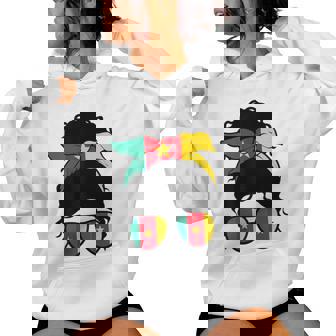 Fille Camerounaise Drapeau Cameroun Fière Camerounaise Sweat à capuche femme - Cadeauxyz