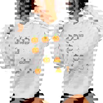 67 Meme Pumpkin Ghost Math Teacher Halloween Costume Women Hoodie | Seseable UK