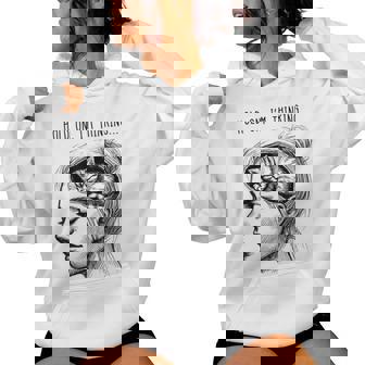 Cat Brain Girl Meme Graphic Women Hoodie | Mazezy