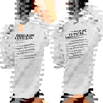 Definition Oh For Fuck's Sake Cursing Gag Women Hoodie - Thegiftio