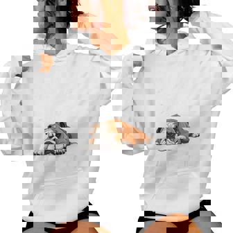 English Bulldog Apparel Bulldog Mom Life Is Ruff Women Hoodie - Monsterry