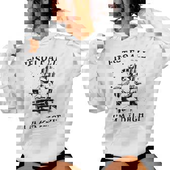 First Of All I'm A Delight Sarcastic Racoon Women Hoodie - Thegiftio