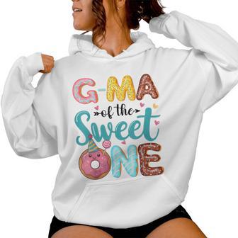 G-Ma Of The Sweet One 1St Birthday Girl Donut Party Women Hoodie - Monsterry