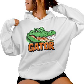 Gator Girl Florida Alligator Souvenir Home State Womens Women Hoodie - Thegiftio UK