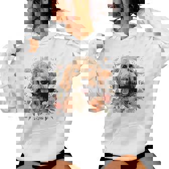 Goldendoodle Mom Golden Doodle Dog Lover Flowers Cute Women Hoodie | Seseable CA