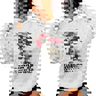 Greenland Is Not Forale Ours Polaire Usa Danemark Drapeau Groenland Sweat à capuche femme - Cadeauxyz