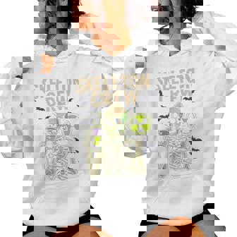 Halloween Radiology Spooky Xray Skeleton Coffee Crew Women Hoodie | Mazezy