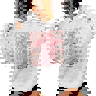 Howdy Southern Western Girl Hat Country Rodeo Pink Cowgirl Women Hoodie - Monsterry