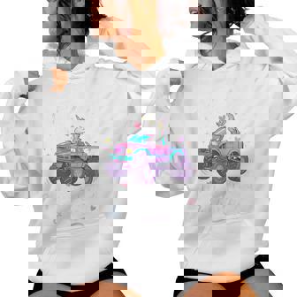 Just A Girl Who Loves Monster Trucks And Unicorns Women Hoodie | Seseable UK