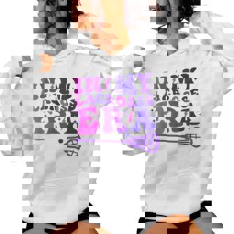 In My Lacrosse Era Retro Groovy Sports And Girls Women Hoodie - Thegiftio