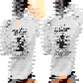 Laie Féline De Cute Paw Est Meilleure Avec Catsocial Club Cat Mum Sweat à capuche femme - Cadeauxyz