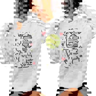 Love Tennis Player For N Girls And Cute Sports Women Hoodie | Mazezy