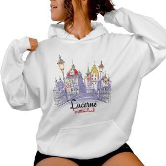 Lucerne Switzerland Souvenir Lucerne Women Hoodie | Mazezy